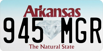 AR license plate 945MGR