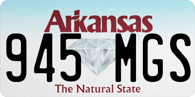 AR license plate 945MGS
