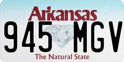 AR license plate 945MGV