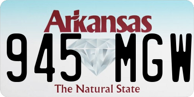 AR license plate 945MGW