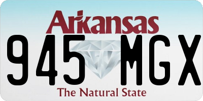 AR license plate 945MGX