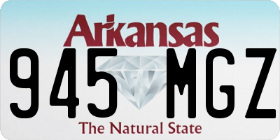 AR license plate 945MGZ