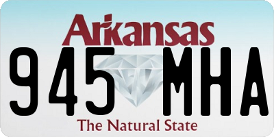 AR license plate 945MHA