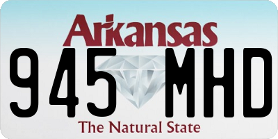 AR license plate 945MHD