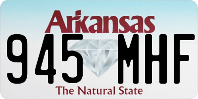 AR license plate 945MHF