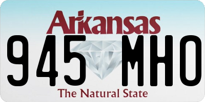 AR license plate 945MHO