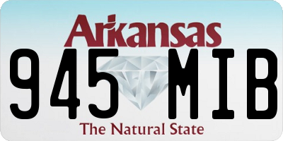 AR license plate 945MIB
