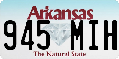 AR license plate 945MIH