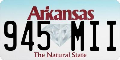 AR license plate 945MII