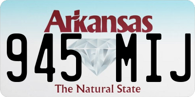 AR license plate 945MIJ