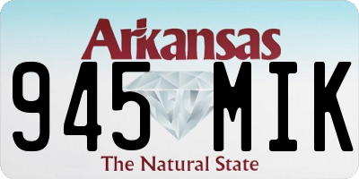 AR license plate 945MIK