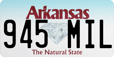 AR license plate 945MIL