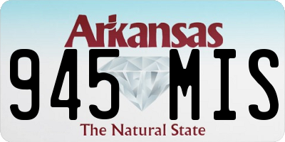 AR license plate 945MIS