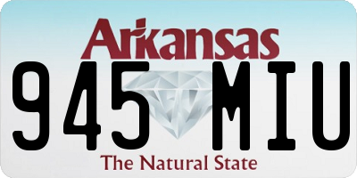 AR license plate 945MIU