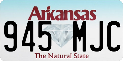AR license plate 945MJC