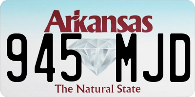 AR license plate 945MJD