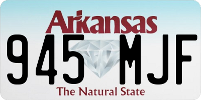 AR license plate 945MJF