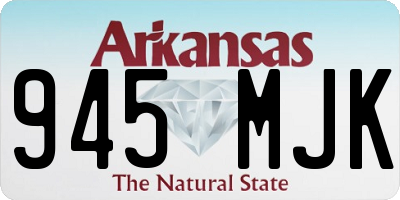 AR license plate 945MJK