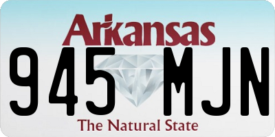AR license plate 945MJN