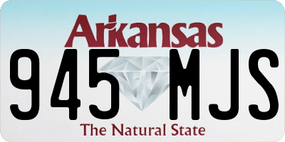 AR license plate 945MJS