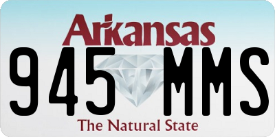 AR license plate 945MMS