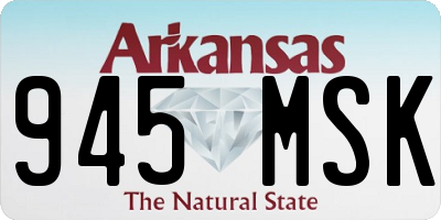 AR license plate 945MSK