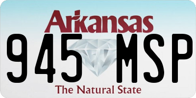 AR license plate 945MSP