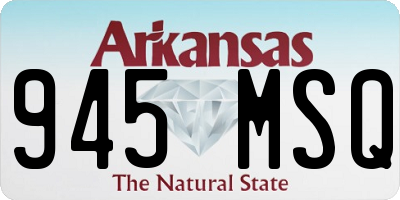 AR license plate 945MSQ