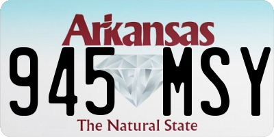 AR license plate 945MSY