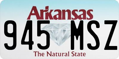 AR license plate 945MSZ