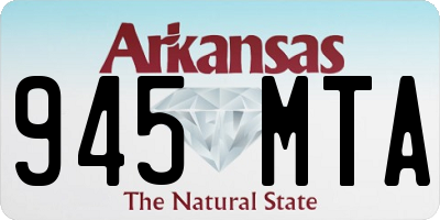 AR license plate 945MTA