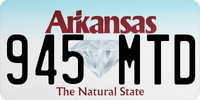 AR license plate 945MTD