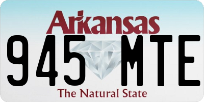 AR license plate 945MTE