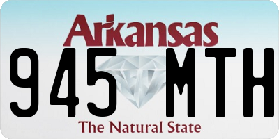 AR license plate 945MTH