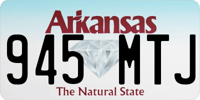 AR license plate 945MTJ