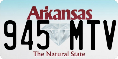 AR license plate 945MTV