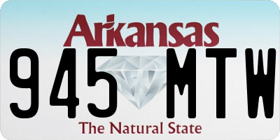 AR license plate 945MTW