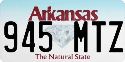 AR license plate 945MTZ