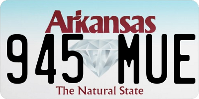 AR license plate 945MUE