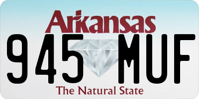 AR license plate 945MUF