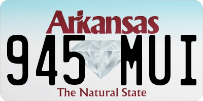 AR license plate 945MUI