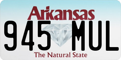 AR license plate 945MUL