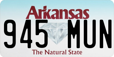 AR license plate 945MUN