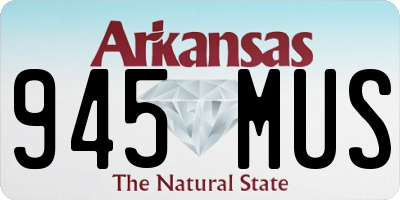 AR license plate 945MUS