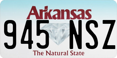 AR license plate 945NSZ