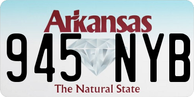 AR license plate 945NYB