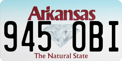 AR license plate 945OBI