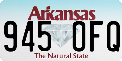 AR license plate 945OFQ