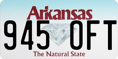 AR license plate 945OFT