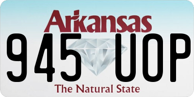 AR license plate 945UOP